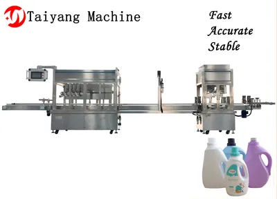 Automatic Plastic Bottle Glass Bottle Shampoo Hair Conditioner Production Line Liquid Filling Machine