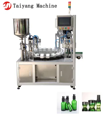 Small Glass Bottle Essential Oil Type Rotary Filling Machine